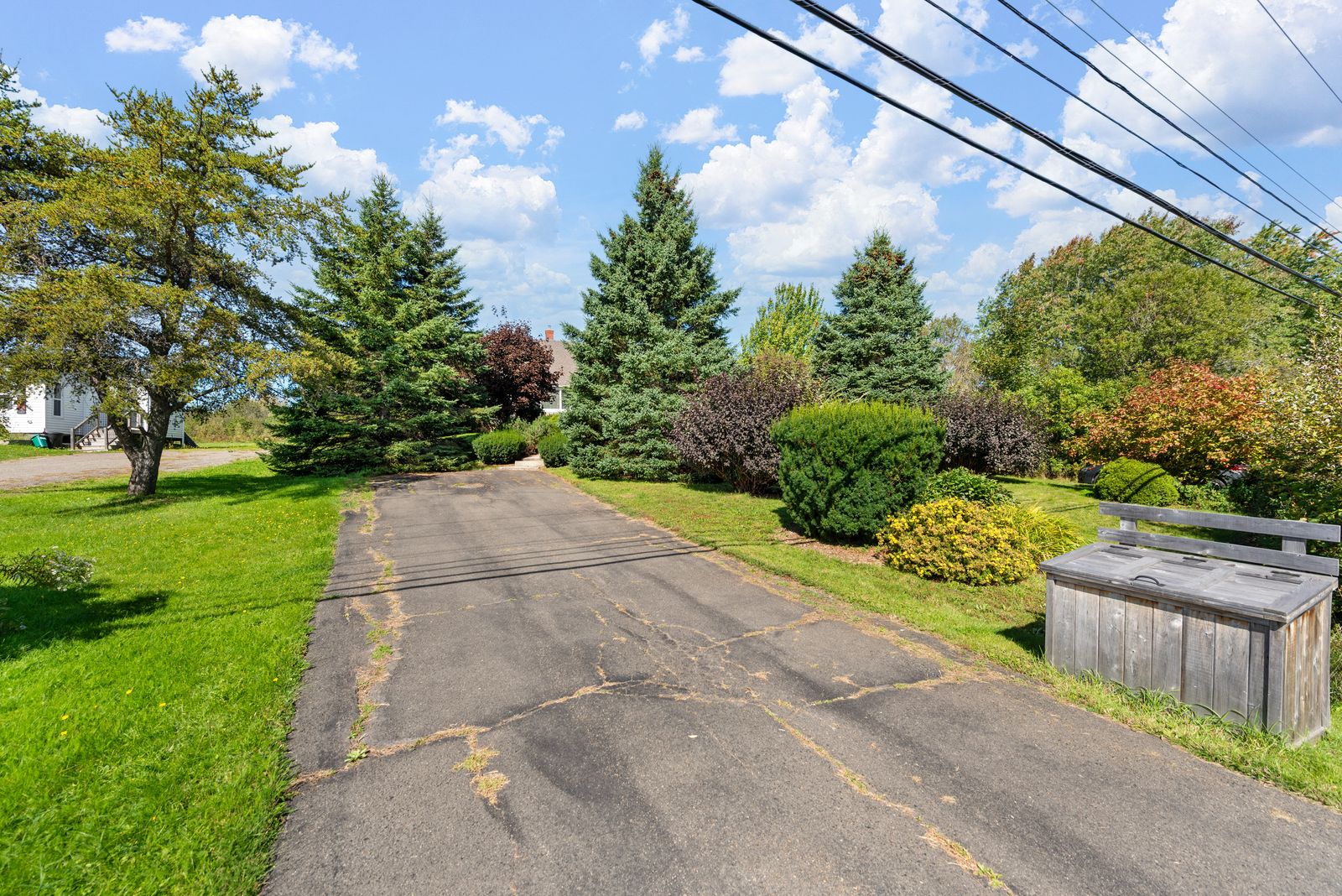 Paved driveway