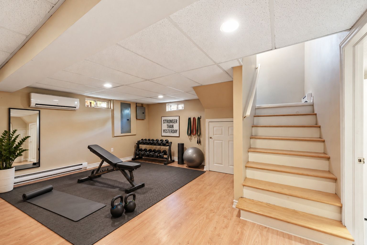 Basement — workout corner