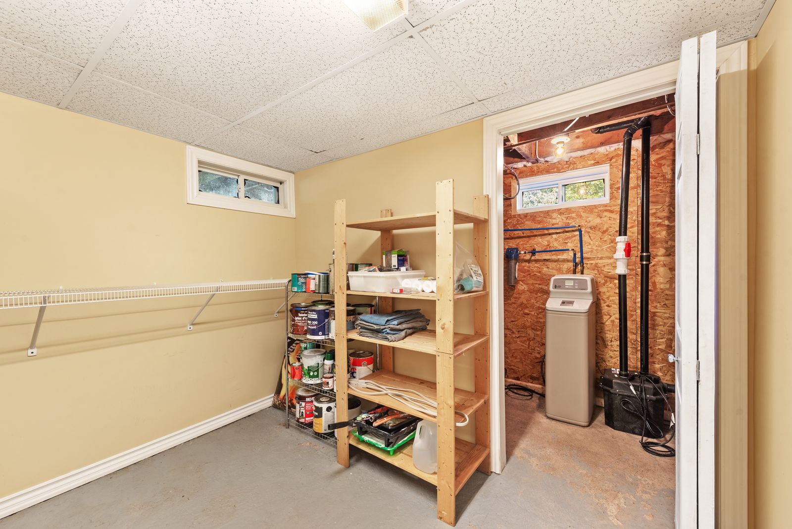 Storage and utility room